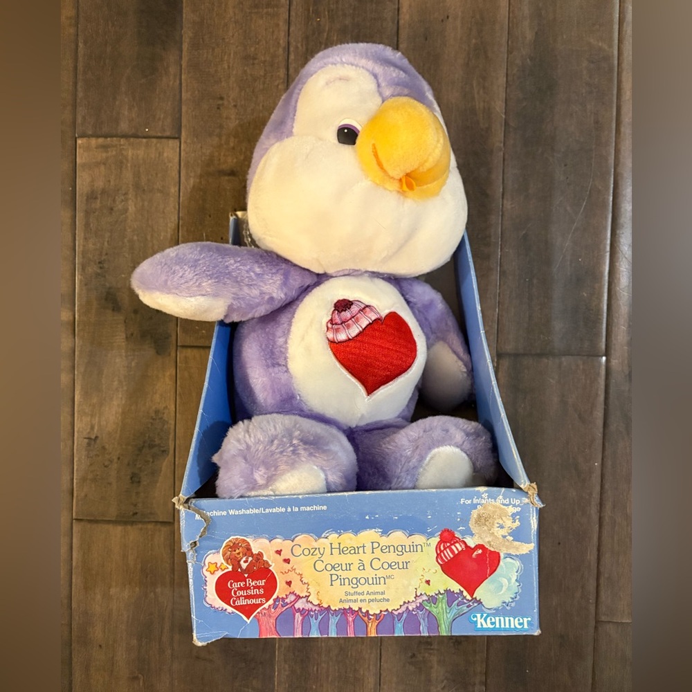 Vintage 1984 Care Bears Cousins Cozy Heart Penguin
